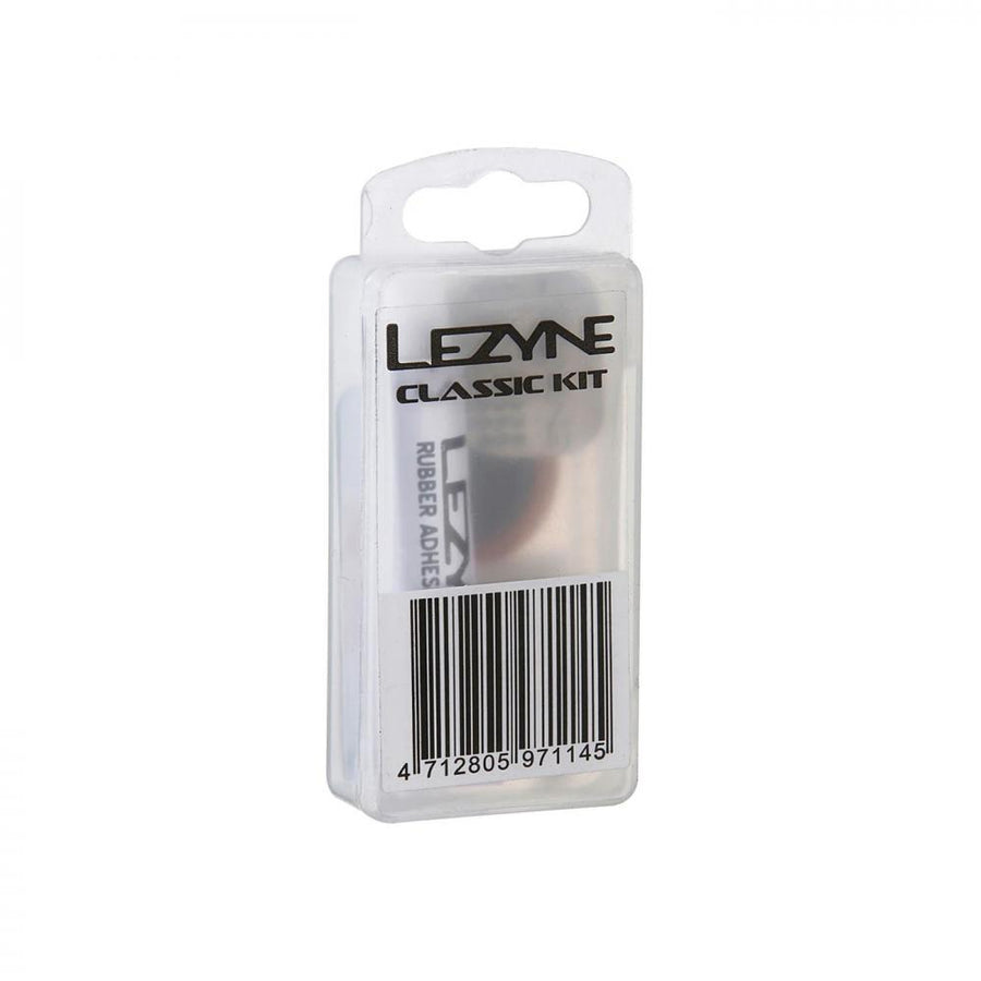 Lezyne Classic Patch Kit Fahrrad Flickzeug - 7 Milliliter Vulkanisierkleber, 8 Flicken, Reifenboot, Scuffer, 26 Gramm