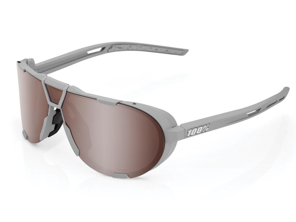 100% Westcraft - HiPER Mirror Lens unis Soft Tact Cool Grey - High-End Sport-Sonnenbrille