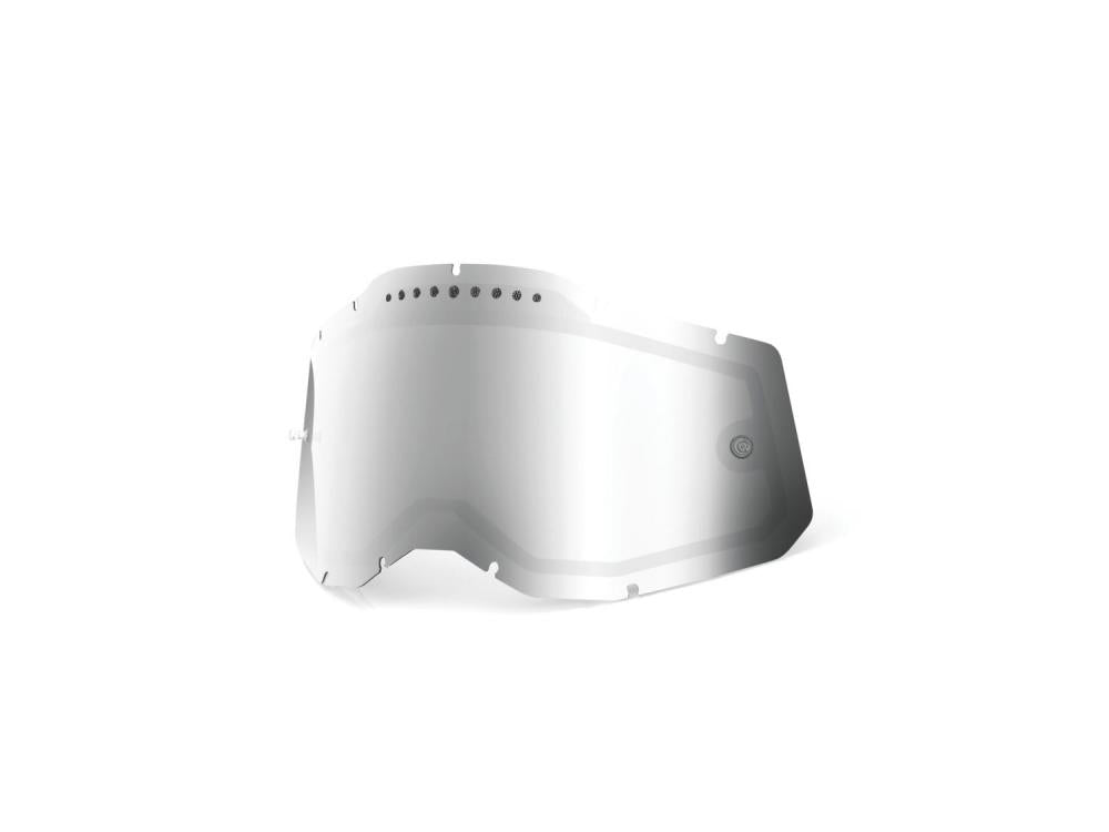 100% Gen 2 Replacement lens unis silver - Dual-Pane Spiegel-Ersatzscheibe für MX-Brillen