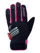CHIBA Thermo X-Cross - wasserdichter Winter-Radhandschuh, Touchfinger, Größe 7, sz/neonpin