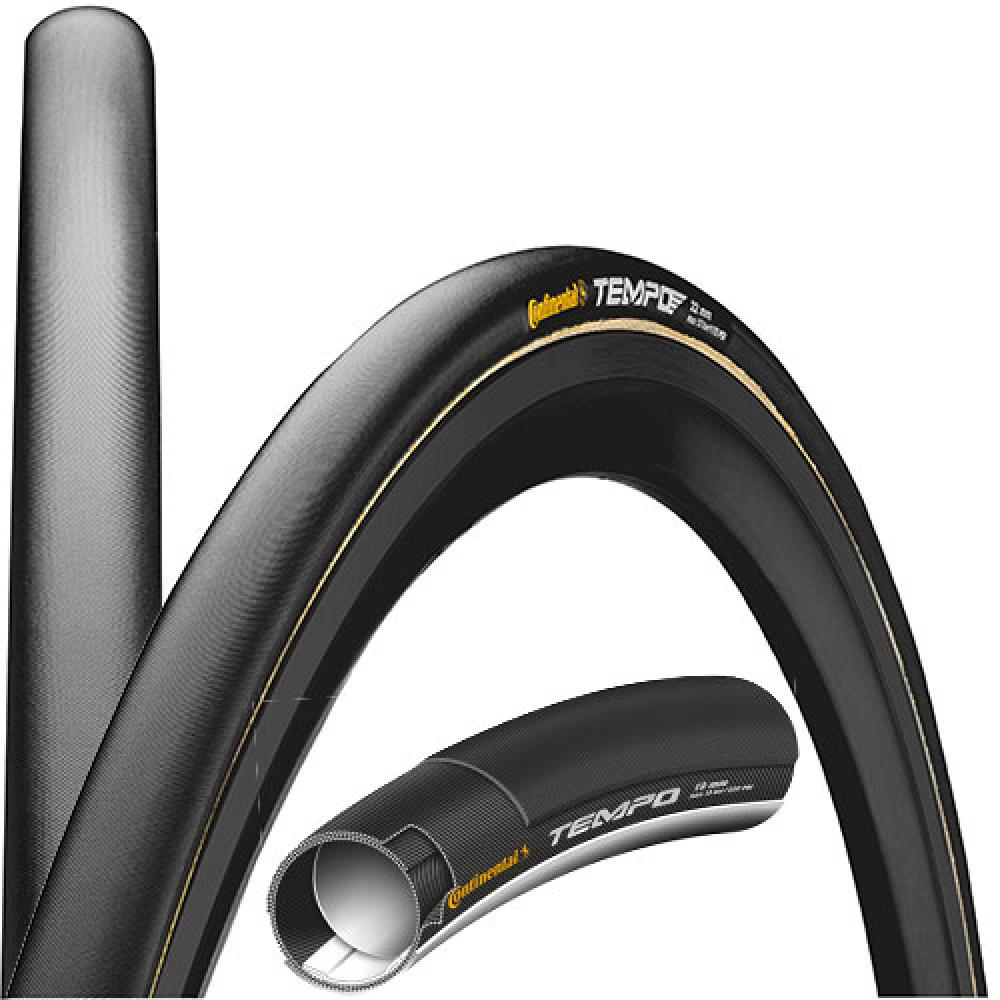 Continental Schlauchreifen Tempo II 28x0.85 22-622 schwarz faltbar - Drahtreifen