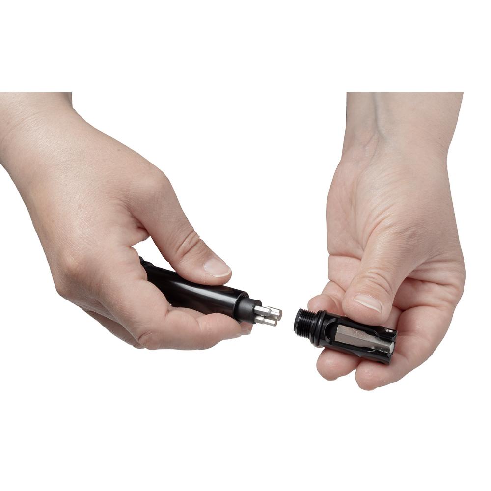 M-WAVE InGrip Multitool - Fahrrad-Multitool mit 9 Funktionen, integrierter Lenkergriff-Aufbewahrung