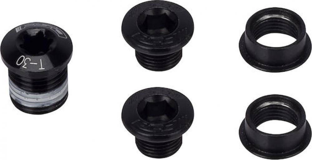 Kettenblattschraubenset Mtb 386 3-arm 5-teilig Schwarz - Sicherer Halt Für Dein Kettenblatt