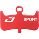 Jagwire Bremsbeläge Disc Sport Semi-Metallic Hayes - Größe Standard Rot - zuverlässige Bremsleistung