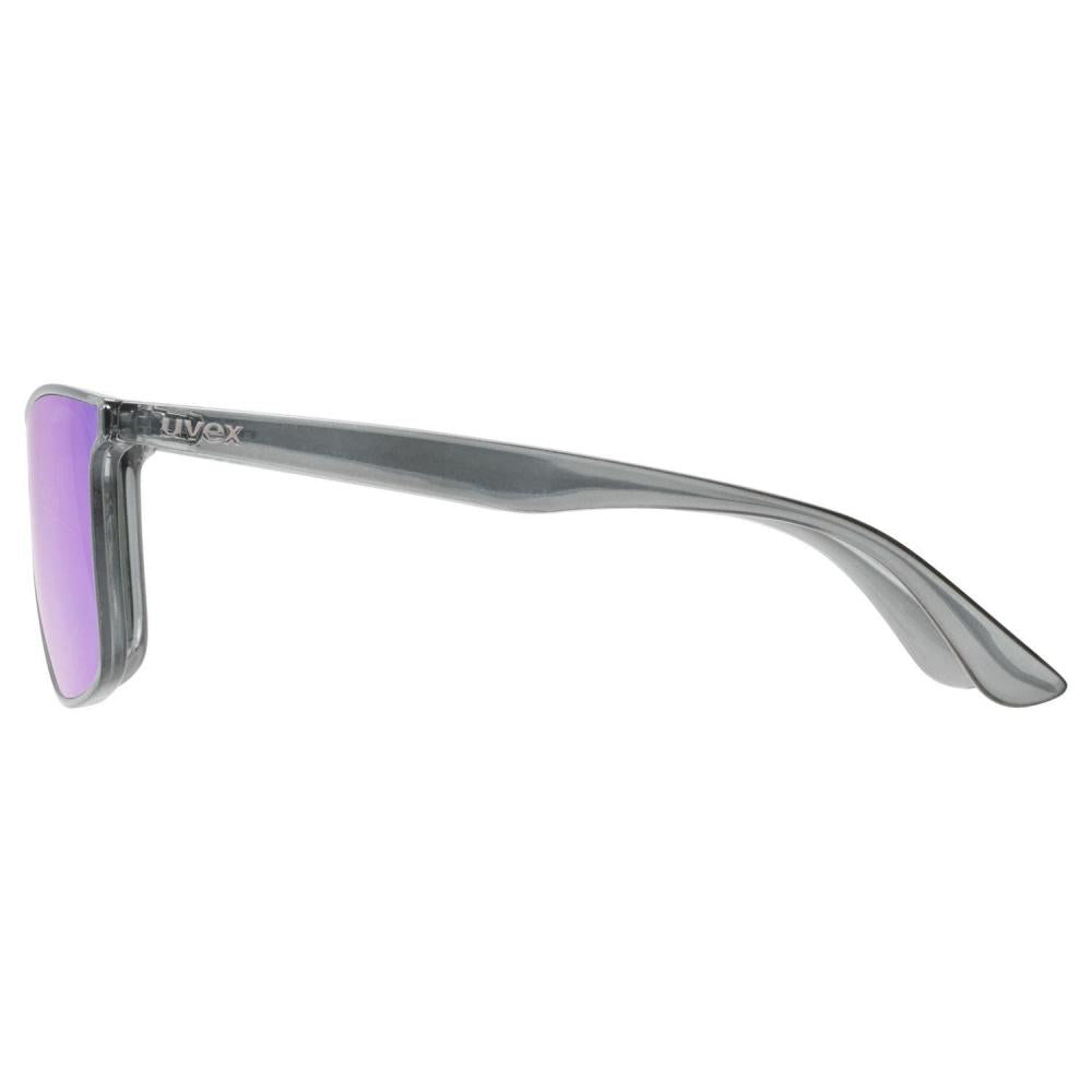 uvex Heyday Clear Smoke - Mirror Blue Sonnenbrille, Einheitsgröße