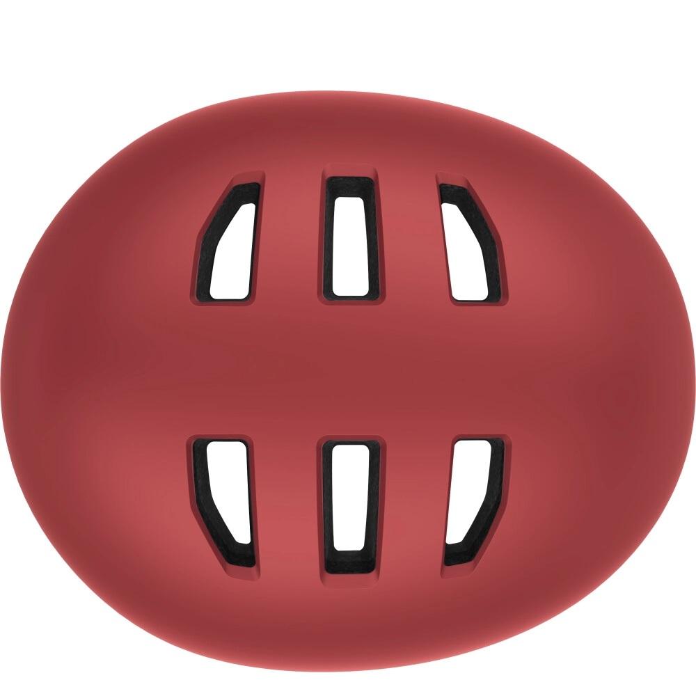 LAZER Maze Jr KinetiCore Kinderhelm in Matte Ruby Red mit Belüftungsschlitzen und EcoLoc.