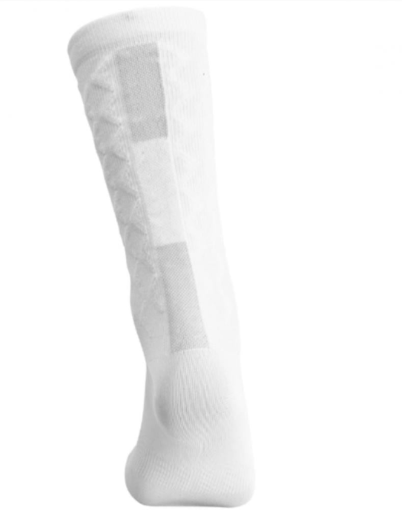 SILCA Aero Tall Socken Weiß M (39-42)  19,5 cm Bündchen, reduziert Luftwiderstand um 4-8 Watt bei 30-45 km/h, Q-Skin-Material: antibakteriell, geruchshemmend, weich, feuchtigkeitsregulierend