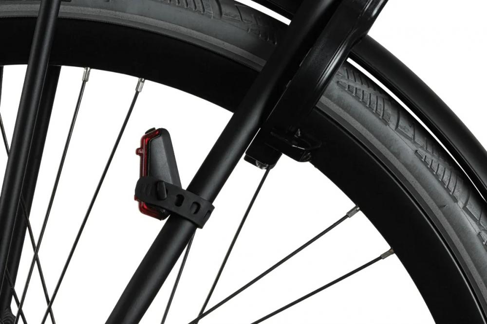 AXA Greenline 50 USB LED-Akku-Beleuchtungsset mit Bremslicht - Fahrradlampe vorne und hinten - Fahrradbeleuchtungsset