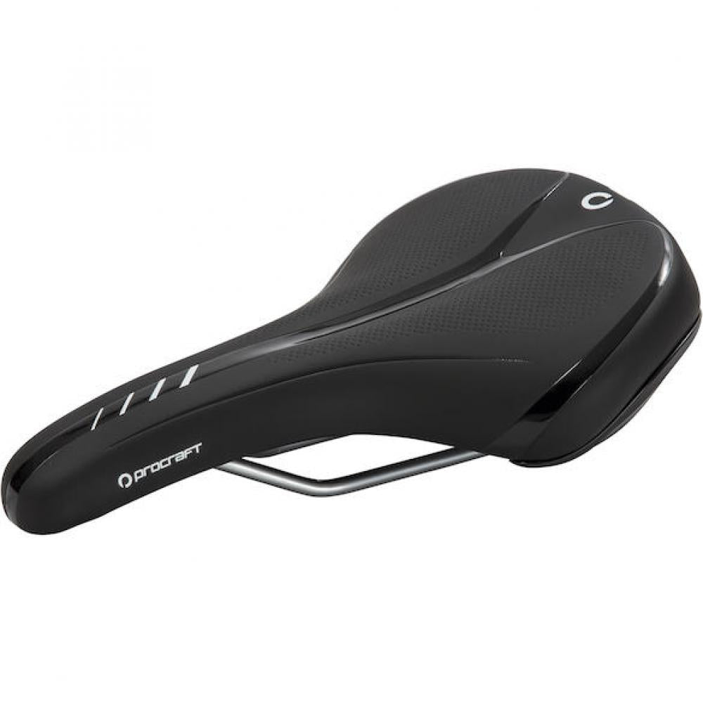 Procraft Sattel Comfort Plus 282 x 172 mm schwarz - komfortabler Tourensattel für aufrechte Sitzposition