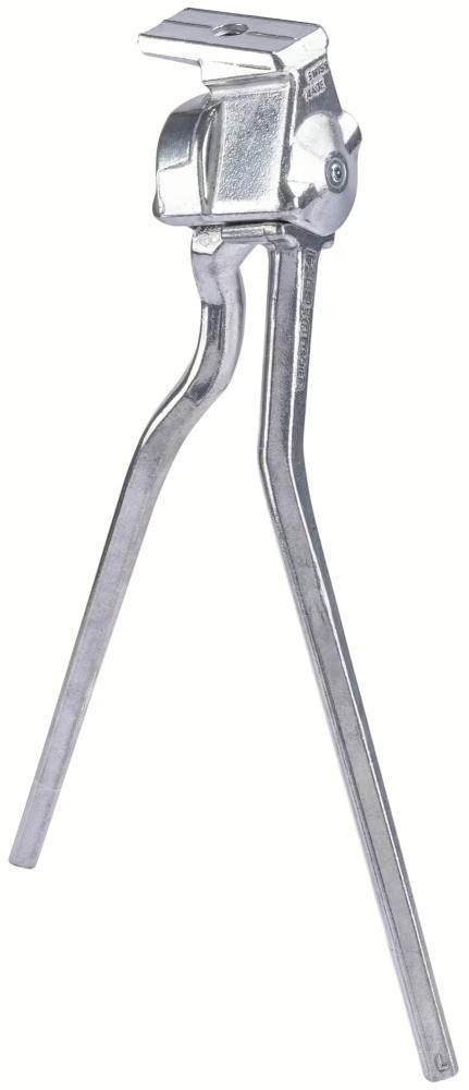 PLETSCHER Zweibeinständer 28 Zoll silber, Aluminium-Druckguss, verstellbar, max. 35 kg Belastung.