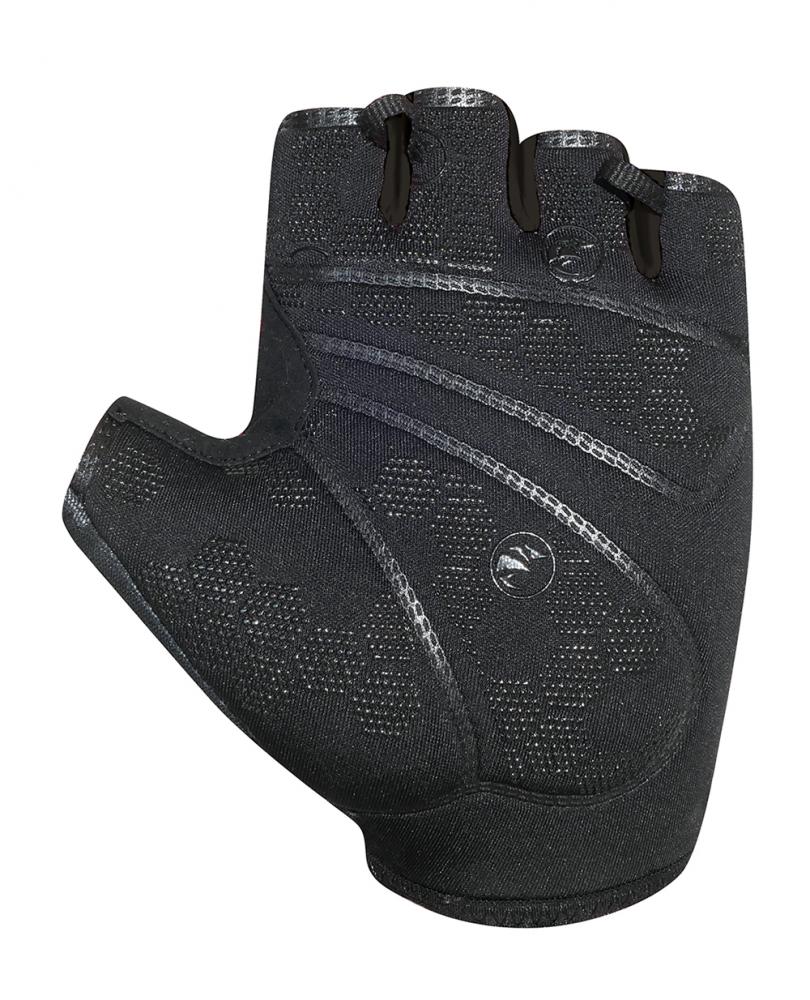 CHIBA Solar II - Radhandschuhe kurz, S, schwarz/schwarz, atmungsaktiv