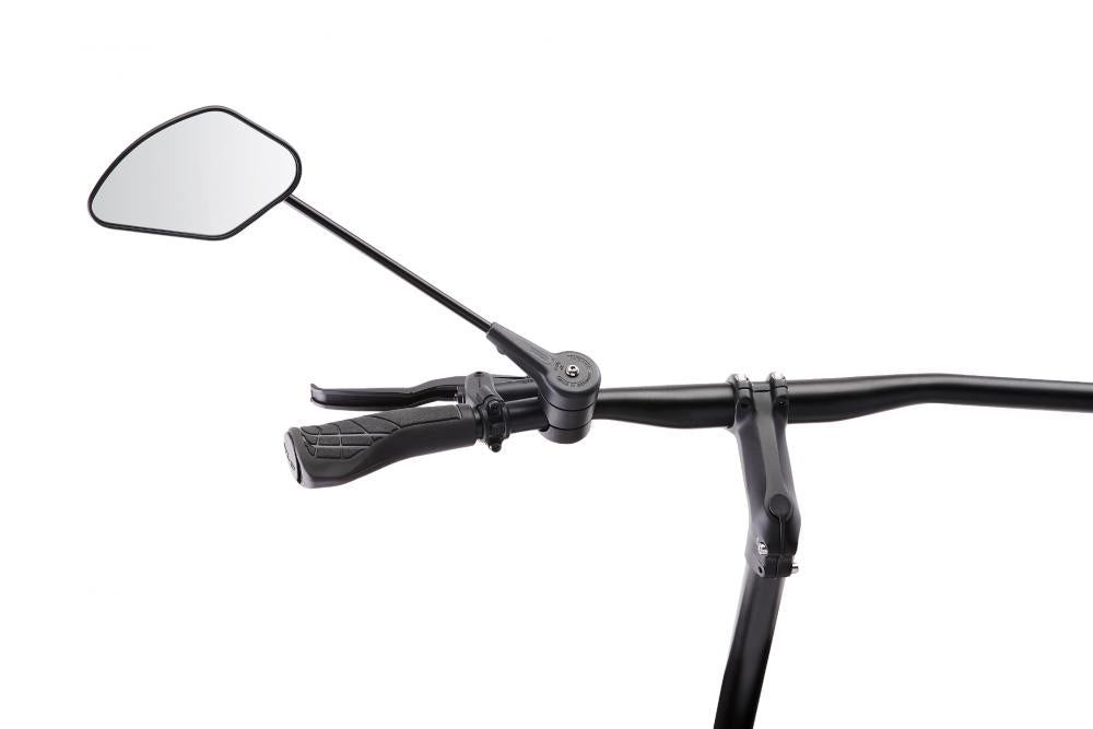 Krampe Fahrradspiegel KF Sport Typ D 20° links große Außenklemmung schwarz