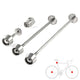 Pitlock Set 02 Vorderrad/Hinterrad/Sattelstütze silber