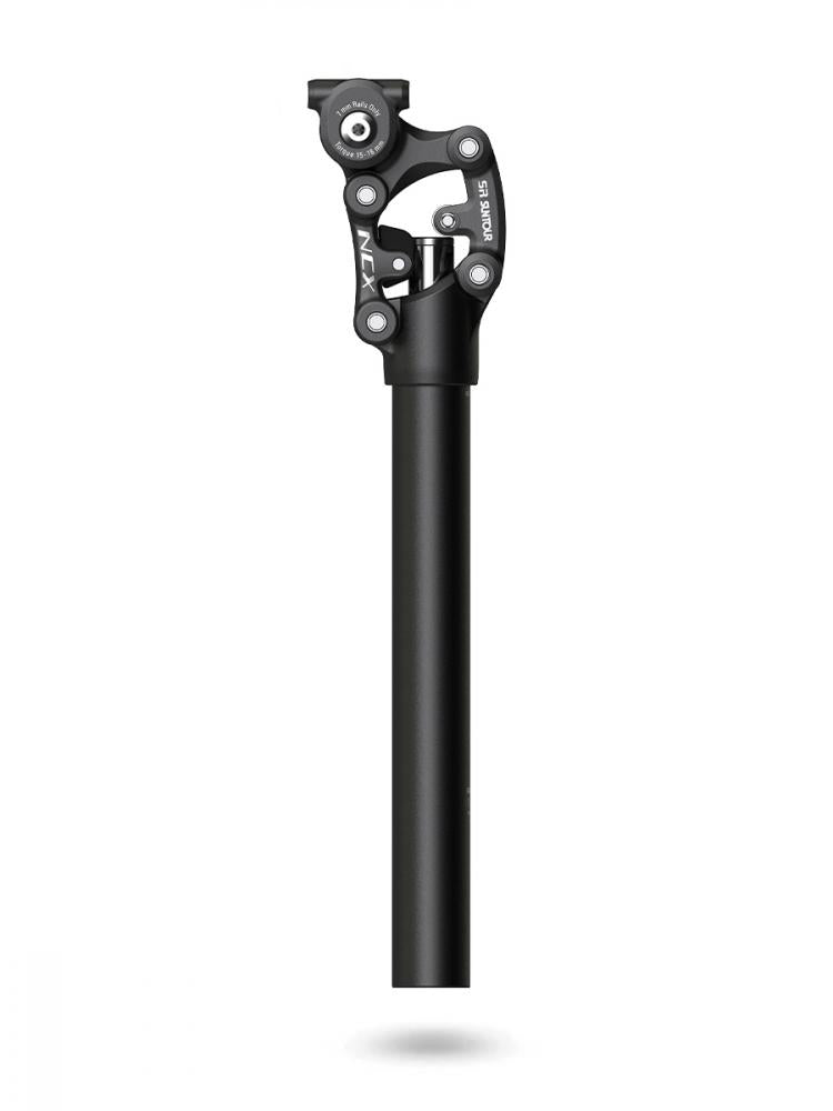 Sr Suntour Sp12-ncx Federsattelstütze, Ø 31,6 Mm, 350 Mm Länge, Parallelogramm-system, 50 Mm Federweg, Für 65-95 Kg Fahrergewicht, Schwarz​