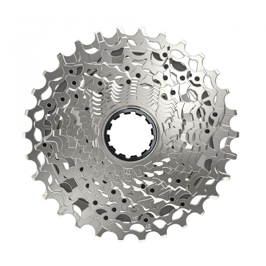 SRAM XG-1250 10-30T Kassette, silber, für Rennrad und Gravel mit X-Range.