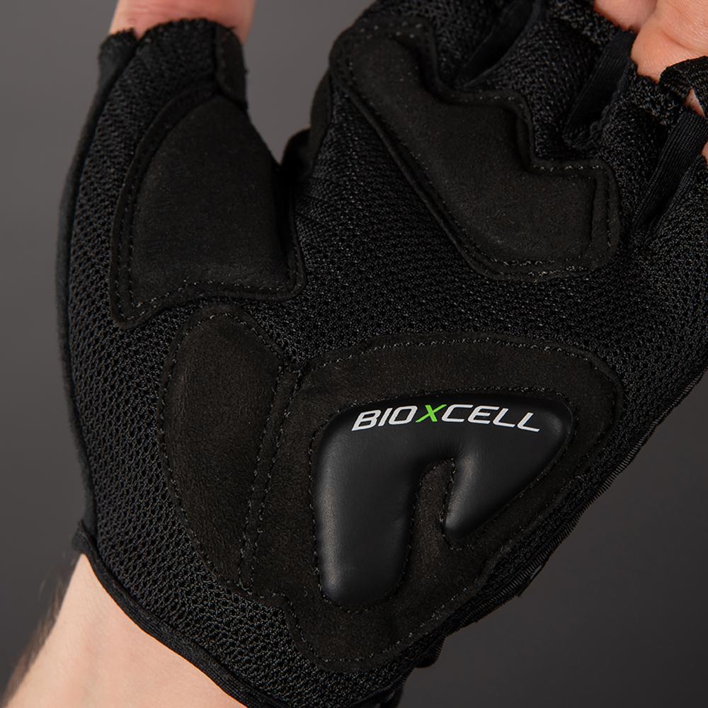 CHIBA BioXCell Air - Radhandschuhe kurz, schwarz, Größe M, BioXCell-Polsterung