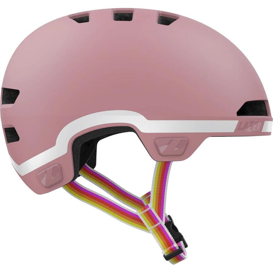 LAZER Helm Maze Jr KinetiCore GoFluo Edition Rot - sicherer Kinder- und Jugendhelm