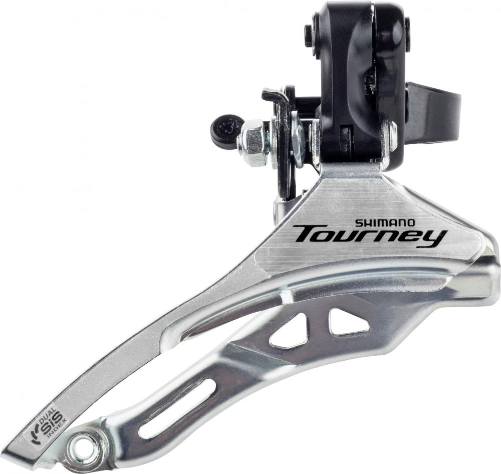 SHIMANO Umwerfer TOURNEY FD-TY300 3-fach MTB/Trekking Schelle hoch Top-Pull - zuverlässige Schaltperformance