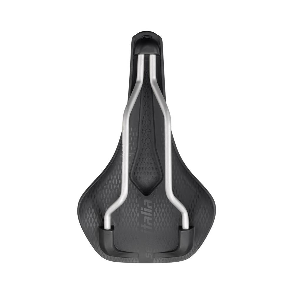 Selle Italia Model Y Superflow L2 black - ergonomischer Rennrad- und Gravel-Sattel mit 142 mm Breite, flexibler Komposit-Schale, Superflow-Aussparung