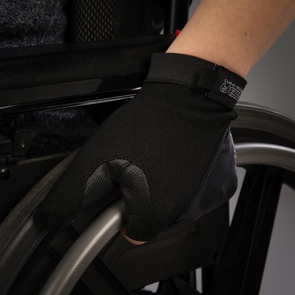 CHIBA Argon Premium II - Radhandschuhe XL schwarz mit Gelpolster & Aramidschutz