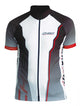 CHIBA Team Shirt - atmungsaktives Radsport-Trikot mit Reißverschluss, 3 Rückentaschen, Größe L, schwarz