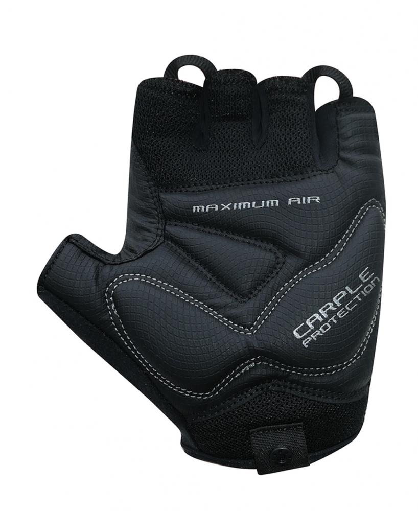 CHIBA Cool Air - Radhandschuhe kurzfinger, rot, S, atmungsaktiv, Gelpolster