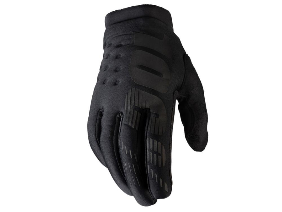 100% Brisker Cold Weather Glove XL black - warmer MTB-Handschuh mit direktem Griffgefühl