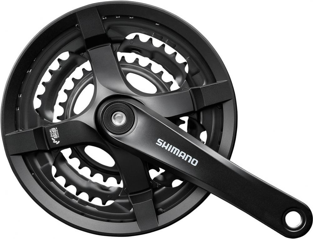 SHIMANO Kurbelgarnitur TOURNEY FC-TY501 6/7/8-fach 175 mm 48-38-28 Zähne