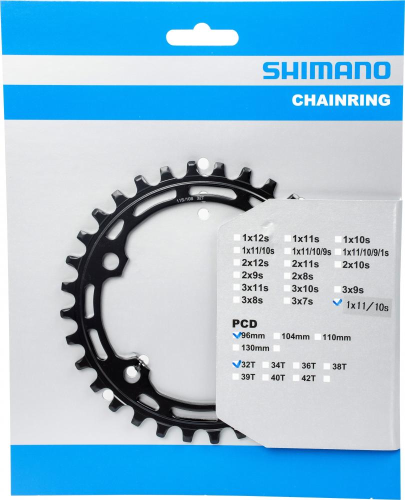 SHIMANO Kettenblatt DEORE FC-M5100 32 Zähne - Effiziente Übersetzung für moderne MTB-Antriebe