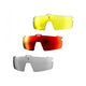 BBB Cycling Gläser Avenger transparent Einheitsgröße - klare Sicht für Ihre Sportbrille