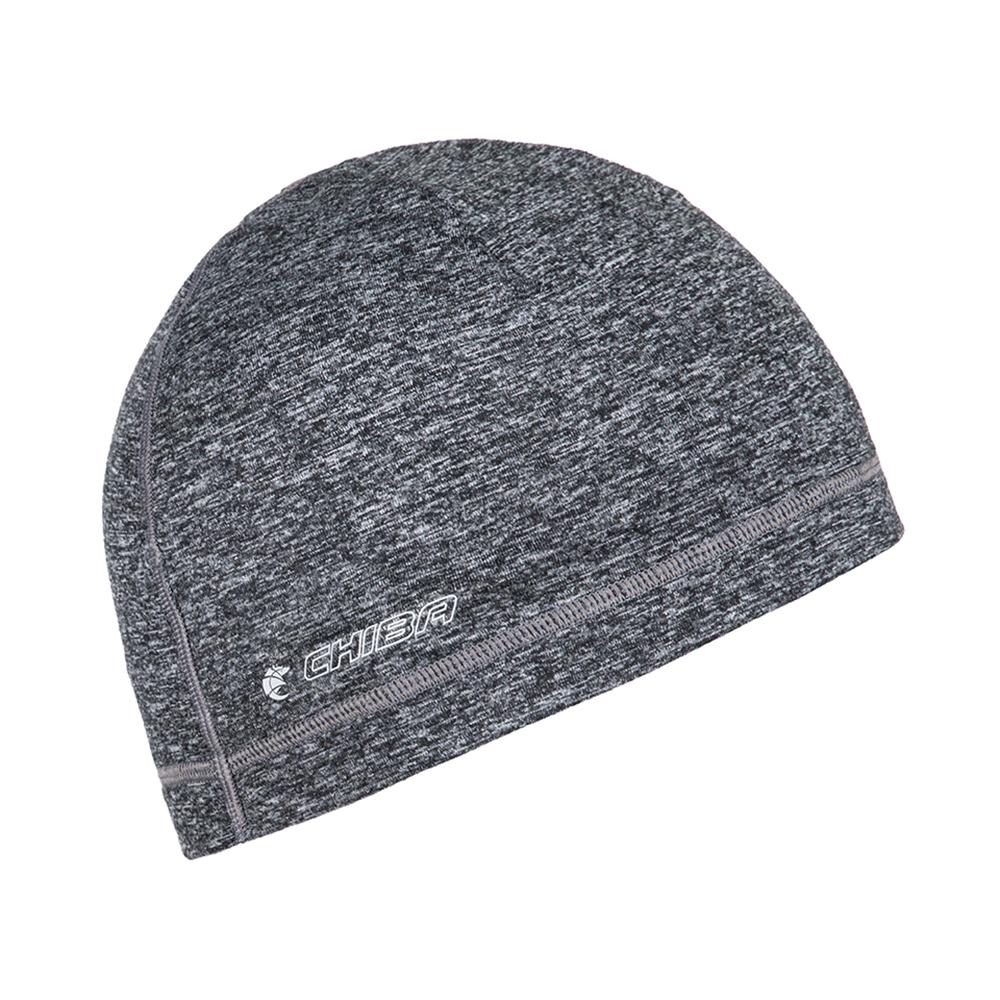 CHIBA Mütze Pro Man - Thermostretch, reflektierend, S/M, hellgrau