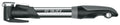 SKS Injex Control Minipumpe mit analogem Manometer, Teleskopfunktion und T-Klappgriff in Schwarz-Silber.