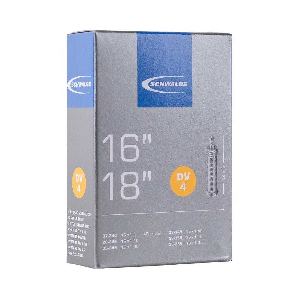 Schwalbe Schlauch DV4 16-18 Zoll 16x1.10-1.40" 18x1.10-1.40"" DV 32mm"