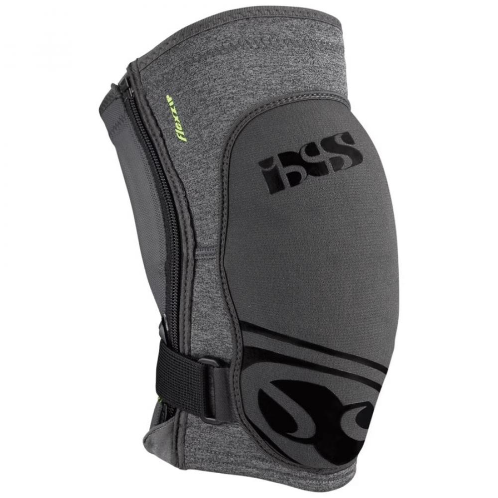 IXS Sports Division iXS Flow ZIP knee pad XL grey - komfortabler Trail-Knieschoner mit Reißverschluss