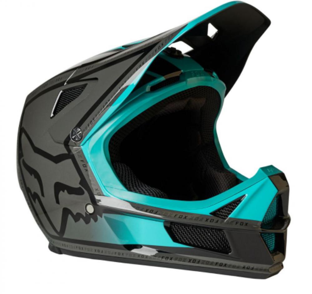 FOX Helm RAMPAGE COMP CALI CE CPSC Full Face Schutz Helm teal L