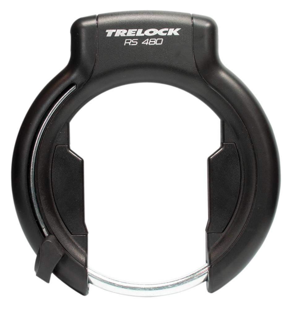 TRELOCK Rahmenschloss RS 480 AZ XL schwarzes sicheres Fahrradschloss für breite Reifen