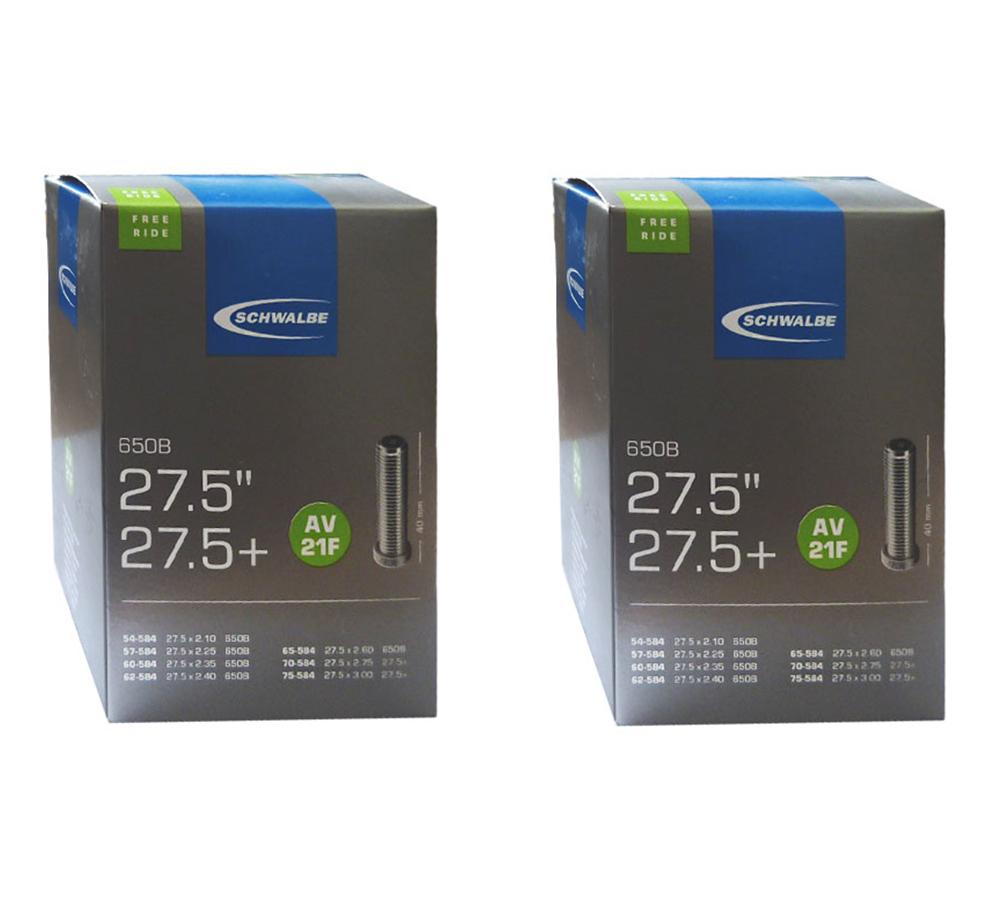 2x Schlauch Av21f (54/75-584) 27,5 Zoll