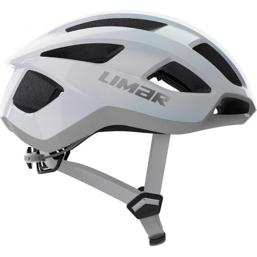 Limar Air Stratos Opal White Silver L Weiß/Silber - leichter All-Terrain-Fahrradhelm mit Top-Belüftung