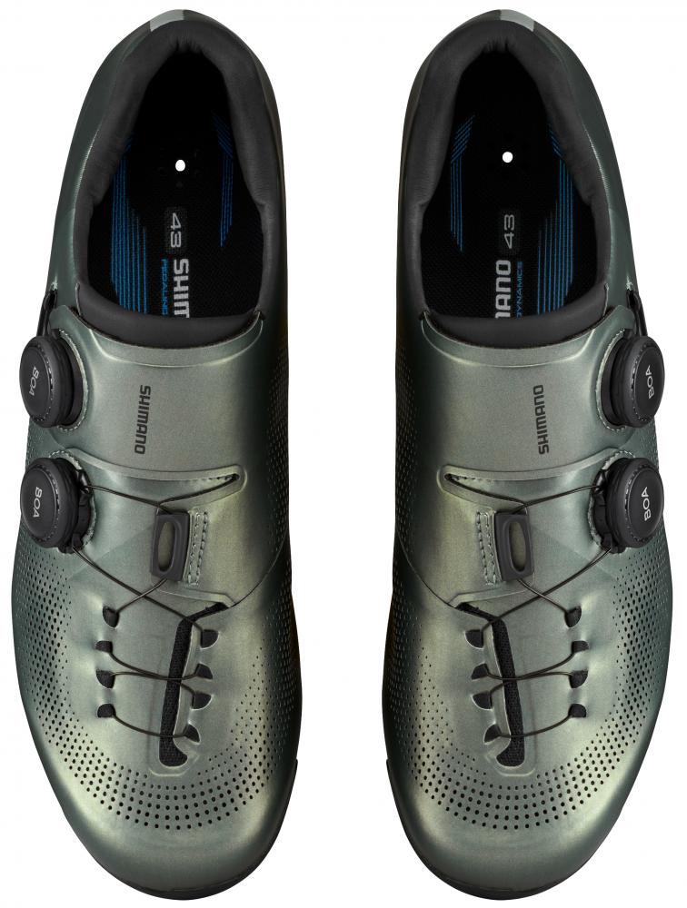 SHIMANO Fahrradschuhe RC703 Herren/Damen Road SPD-SL Fahrradschuhe Größe 49, Grün