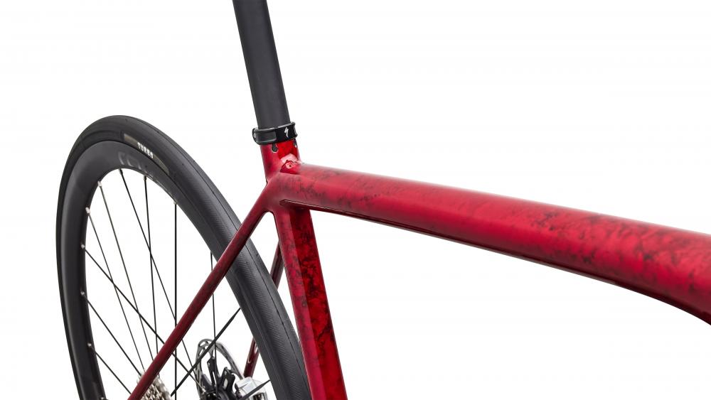 Specialized Aethos SW AXS - Rennrad Sandstein Met/Rot/Silber 61cm - Unbekannt