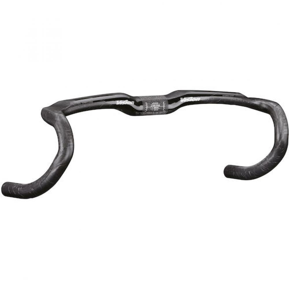 Vision Lenker Trimax Carbon 4D Ergo Compact 31,8 x 440 mm Schwarz - leichter Aero-Rennradlenker