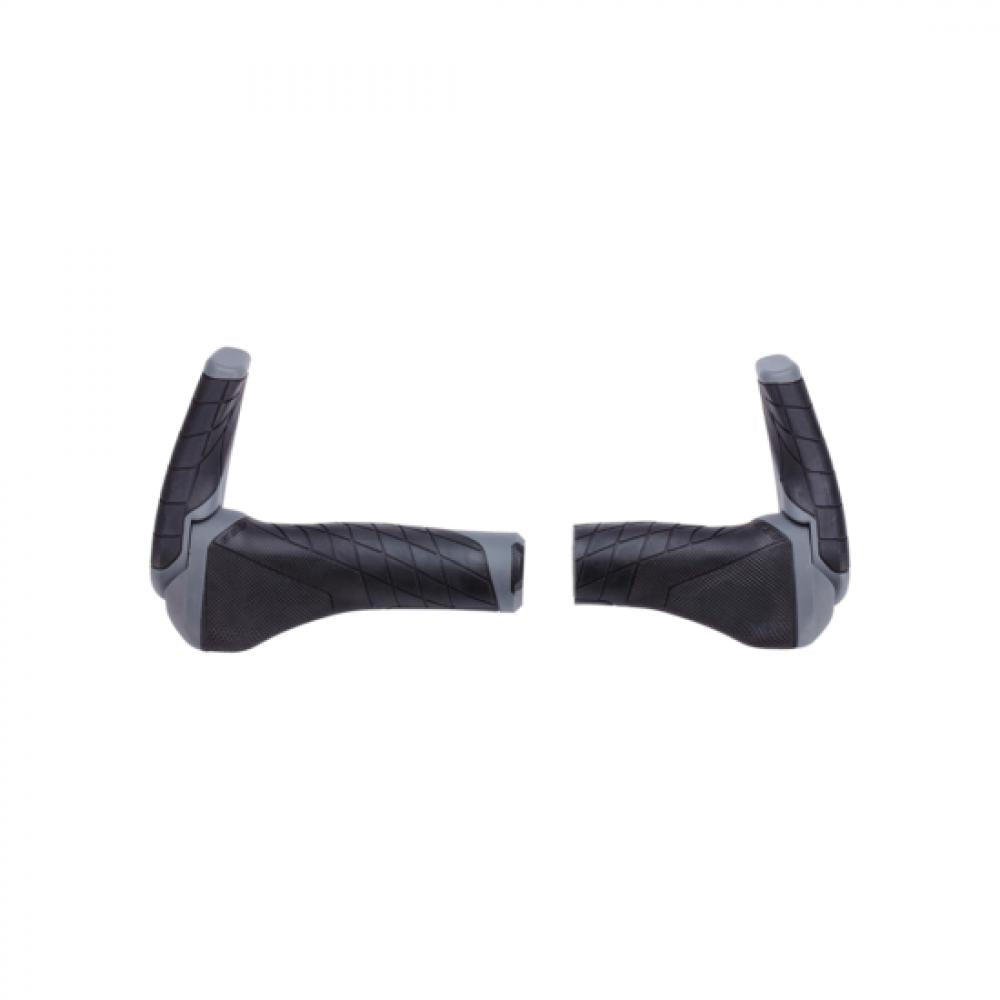 BBB Cycling Griffe ErgoStyleSet 92mm/133mm schwarz/grau - ergonomische Fahrradgriffe für Komfort