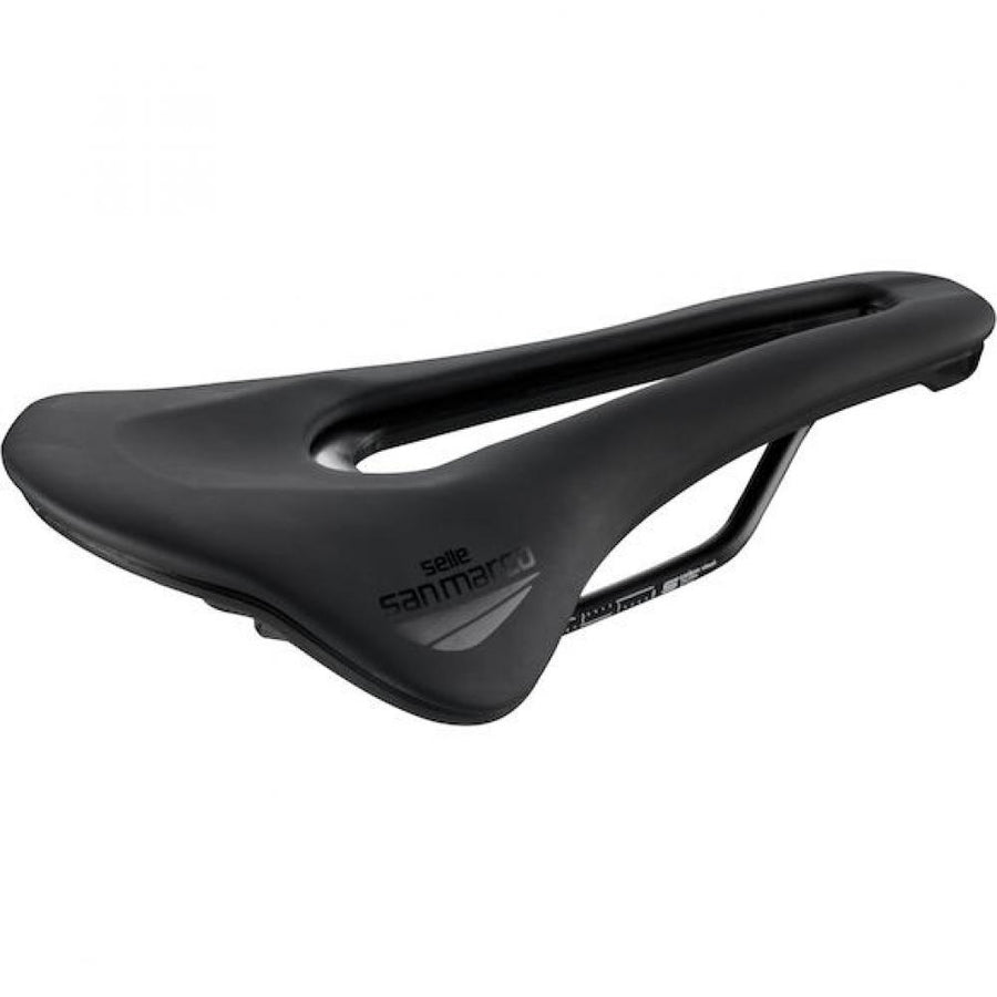 Selle San Marco Sattel Shortfit 2.0 Sport 140 x 255 mm Schwarz - leistungsstarker Rennradsattel