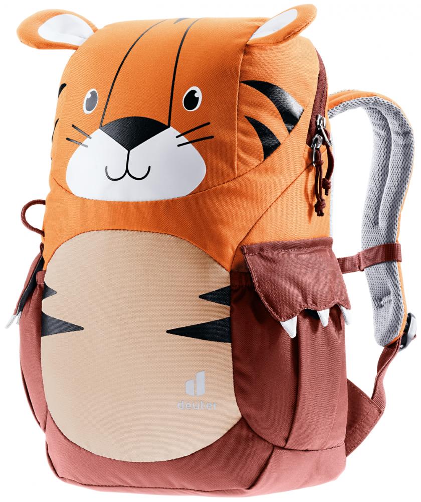 Deuter Kikki Kinderrucksack 8L - Mandarine-Redwood Robust & Reflektierend