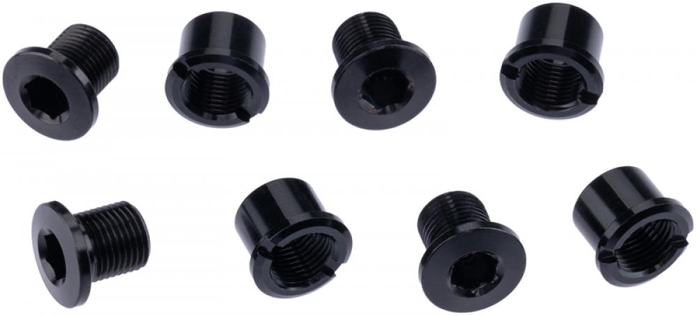 CONTEC Kettenblattschraube "C.Nut"nStahl, u.a. passend für CONTEC Kettenblätter der C.Drive Serie, passend für 1-fach Kurbeln mit Bosch Spider, Set à 4 Stück, schwarz