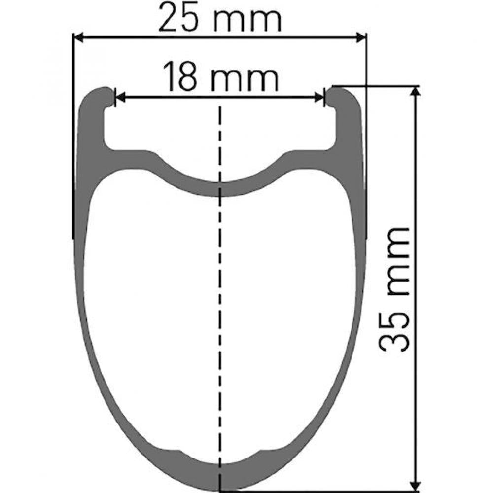 DT Swiss Laufrad PRC 1400 Spline Disc 622x18 mm schwarz - leichtes Carbon-Performance-Laufrad