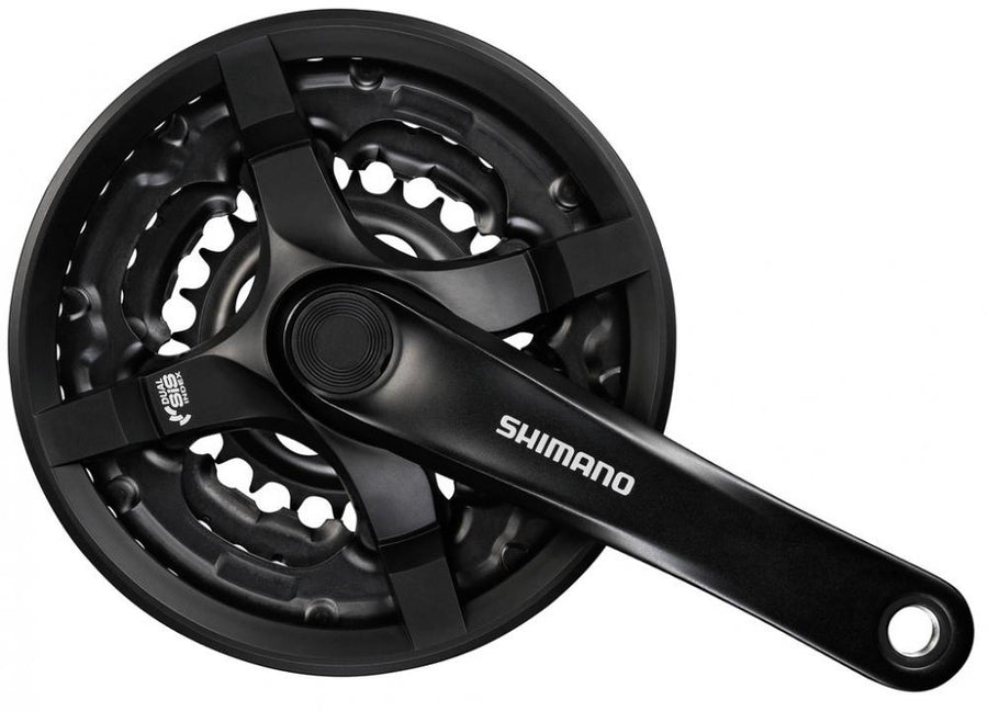 SHIMANO Kurbelgarnitur TOURNEY FC-TY501 - 6-fach, 7-fach, 8-fach, 175 mm, 42-34, 24 Zähne