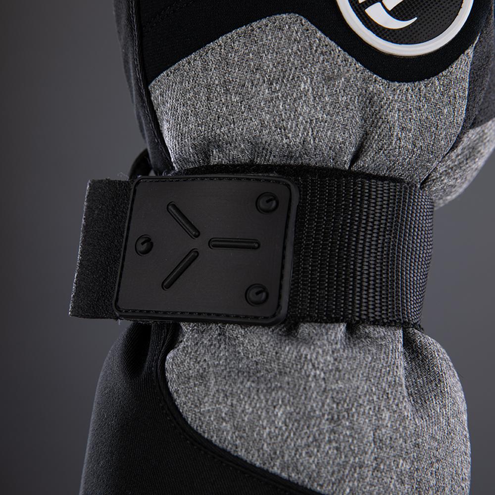 CHIBA Board Mitten - wasserdichte Primaloft Snowboard-/Bike-Handschuhe, Größe 9, Hlgrau/weiß