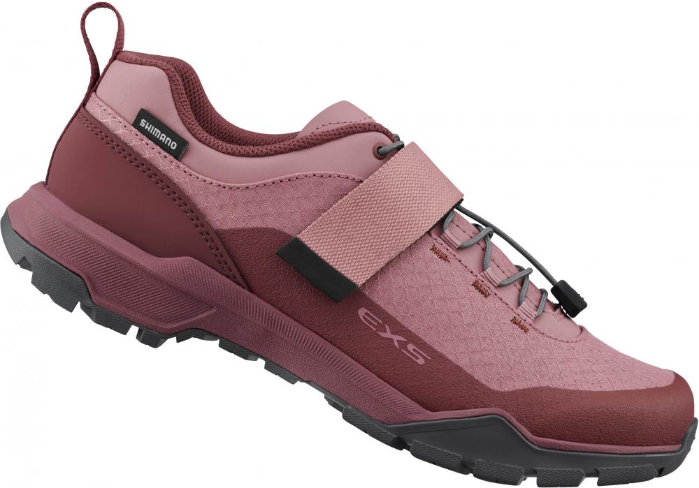 SHIMANO Fahrradschuhe EX500W Damen Touring SPD Größe 37 Damenleisten Rot