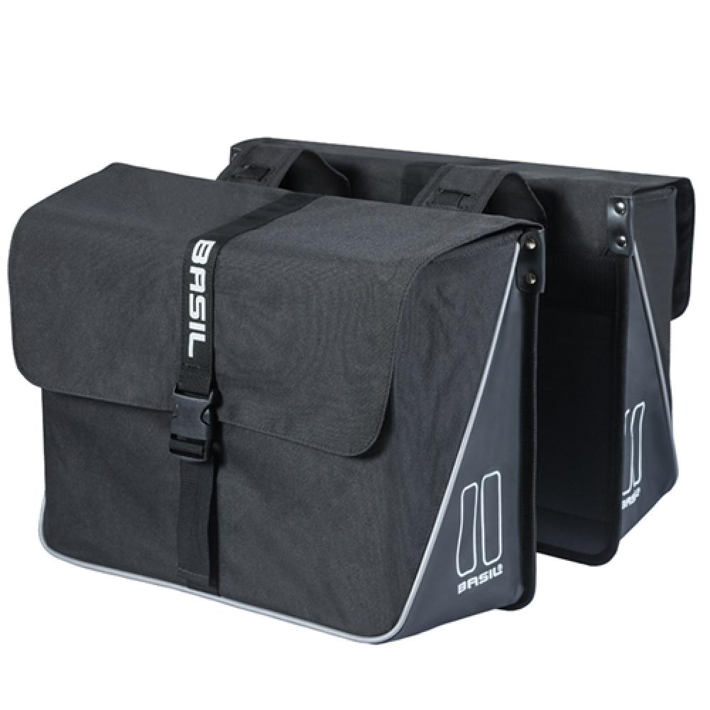 Basil Doppeltasche Forte Double Bag schwarz 35 Liter